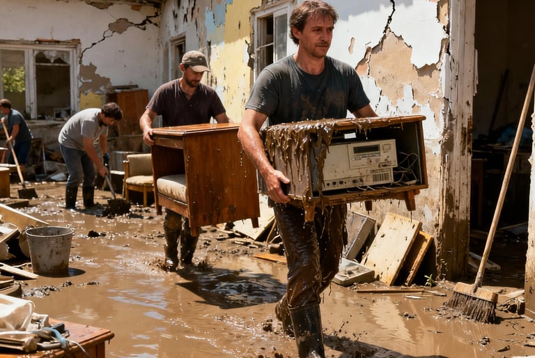 Nettoyage après inondation