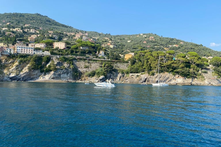 Private boat experience along the Ligurian Riviera