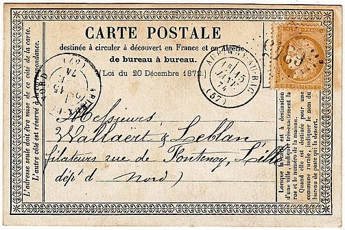 Losange Gros Chiffres 6345 et type 17.
