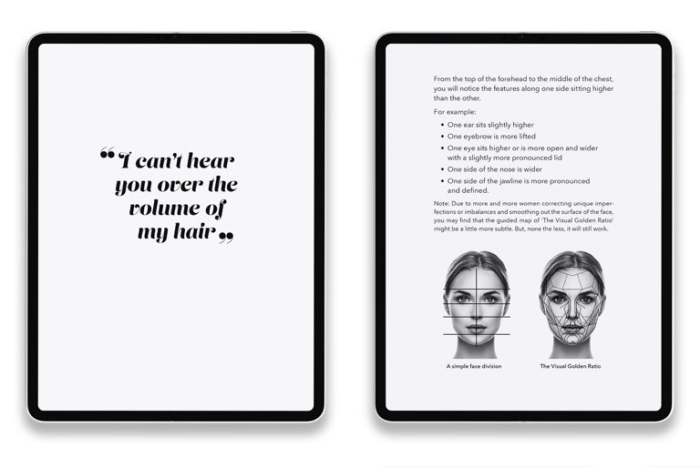 Love your hair, Books, typesetting by Michelle Pirovich, Squeezebox