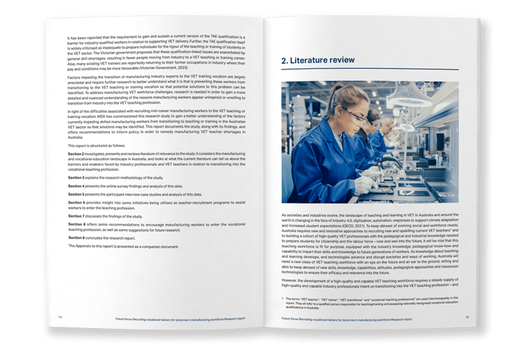 Future Focus research report, typesetting by Michelle Pirovich, Squeezebox