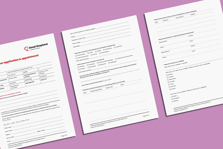 Forms, typesetting by Michelle Pirovich, Squeezebox
