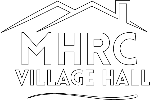 the logo for the mhrc village hall