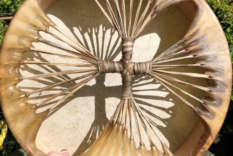 SHamanic Drum - willow frame, fallow deer hide