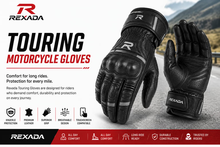 Rexada Motorcycle Touring Gloves