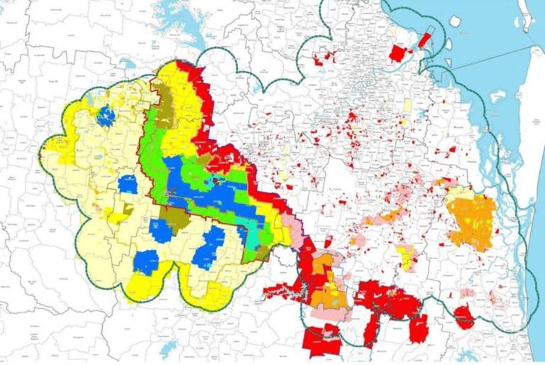 Map of Treatment area 2017 to 2021