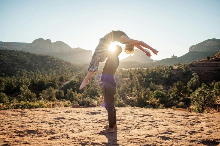couple doing yoga