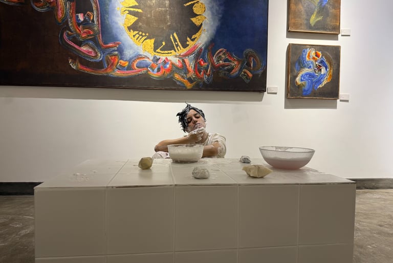 cleansing ritual aming gulgee gallery maham qureshi zunera rashid art performance