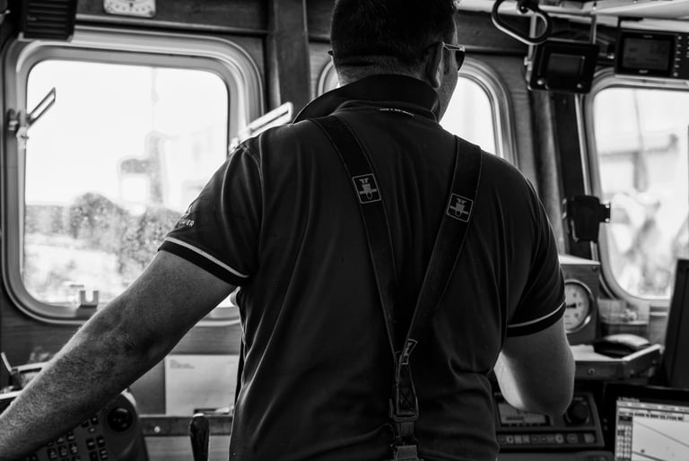 photographie d'un artisan pêcheur au Guilvinec