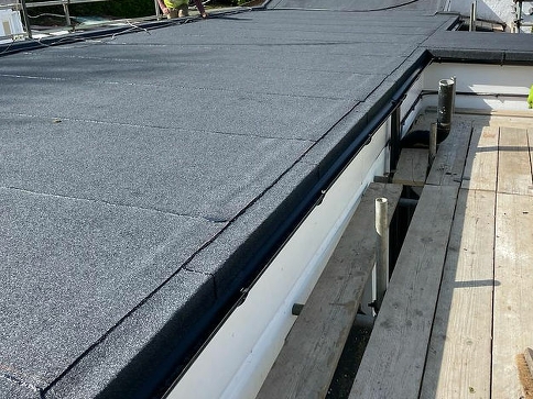 Felt flat roof