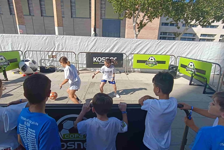 Fiesta temática de fútbol en Barcelona