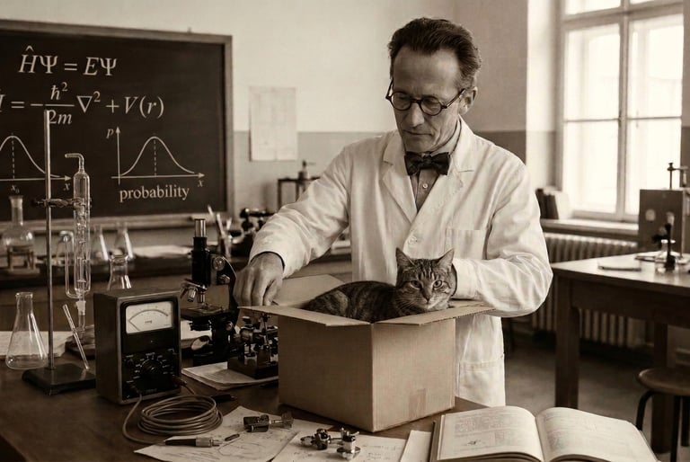 Schrödinger's cat is a thought experiment.