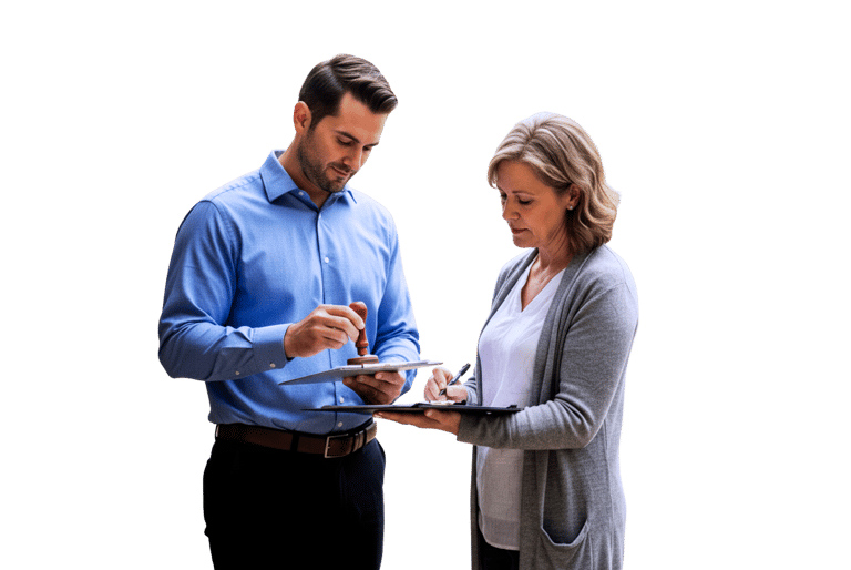 Man doing Near me Mobile Notary