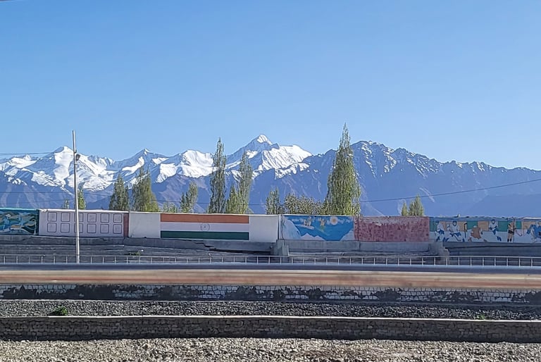 At Leh, taken on the first day, while walking to Leh Market