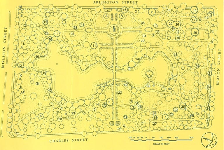 map courtesy of Friends of the Public Garden