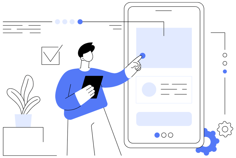 dessin site web bleu png