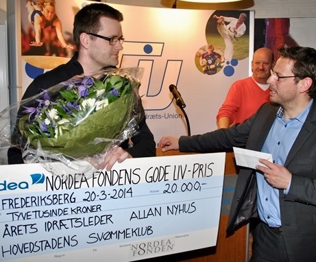 et stolt øjeblik da jeg blev årets idrætsleder