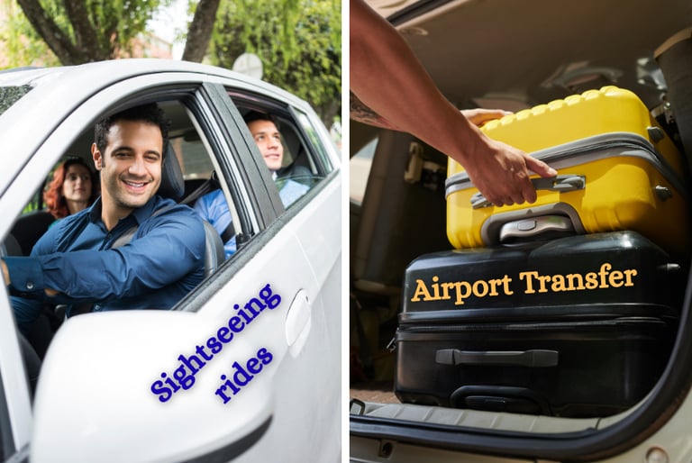 Airport transfer & Sightseeing rides