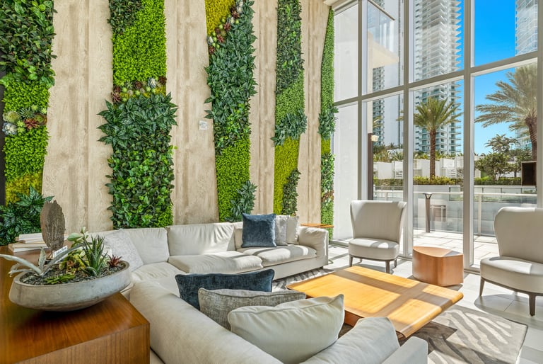 Common area of luxury building in Miami