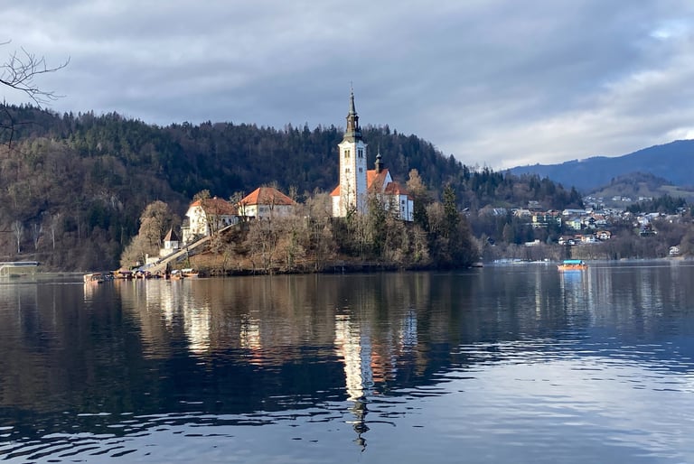 Bled Island in winter