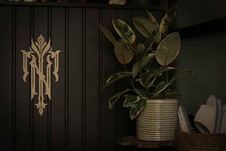 puinen logo ja hieno kasvi