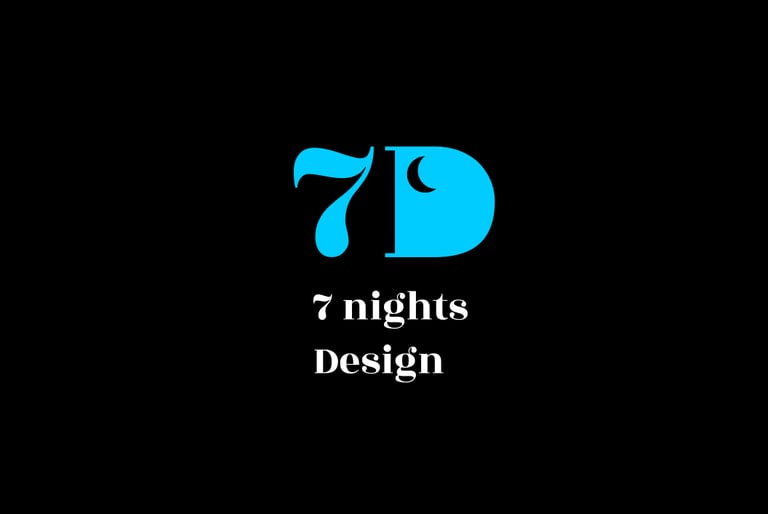 7 Nights Design, Brand Identity.