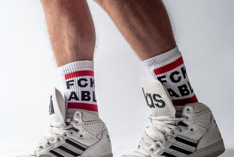 sneakers and man
