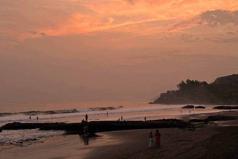 sunset at el zonte