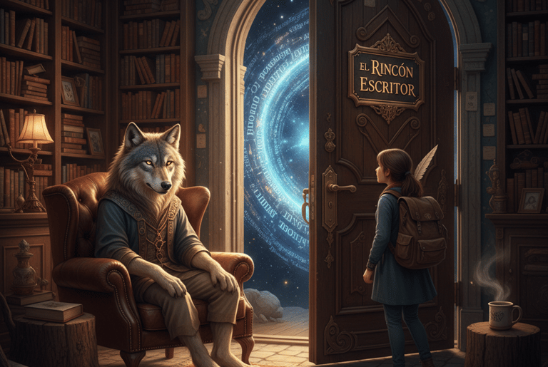 Interfaz del Hub Viejo Lobo en El Rincón del Escritor para análisis técnico de manuscritos.