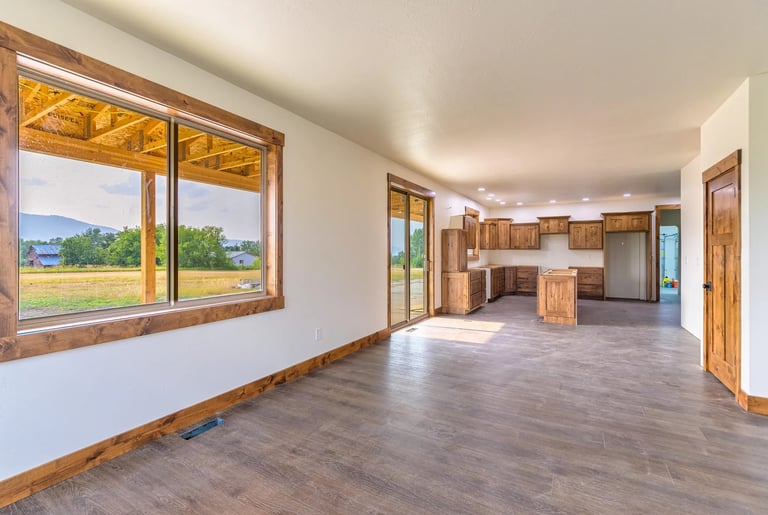 Gorgeous semi-finished custom home in western Montana, near Arlee, MT