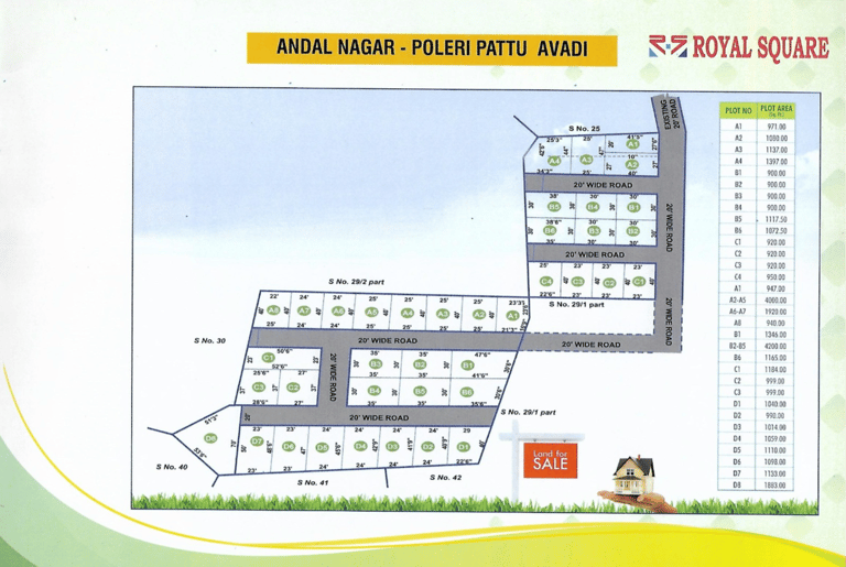 royal square andal nagar-polleri pattu avadi