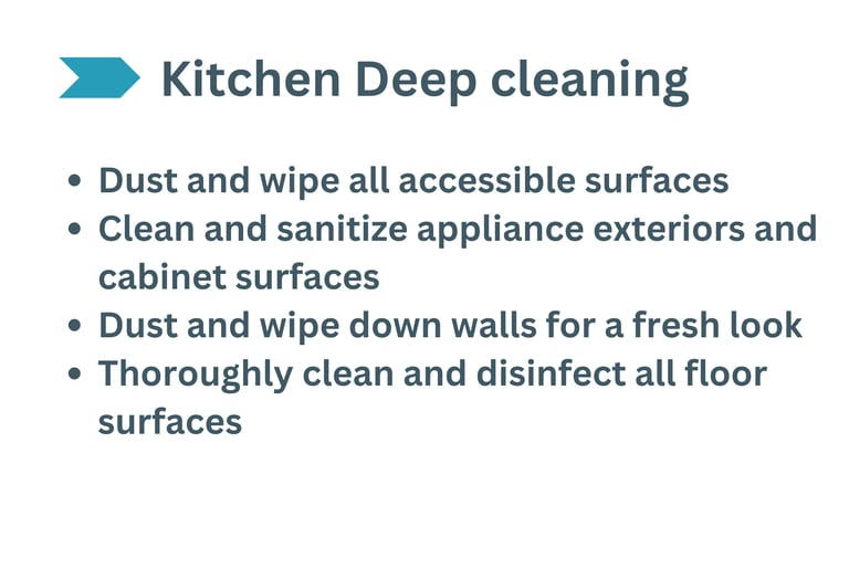 Kitchen deep cleaning