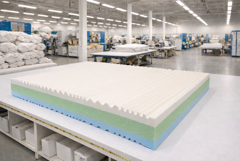 struttura materasso Morfeo a zone differenziate con materiali innovativi