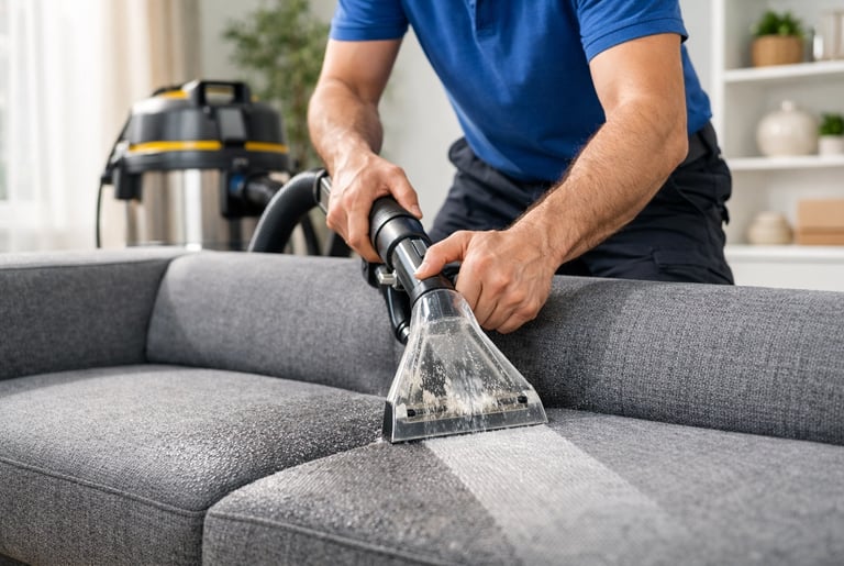Sofa cleaning vacuuming