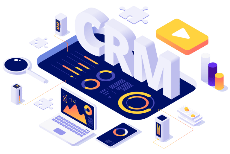 representação de uma ideia de CRM