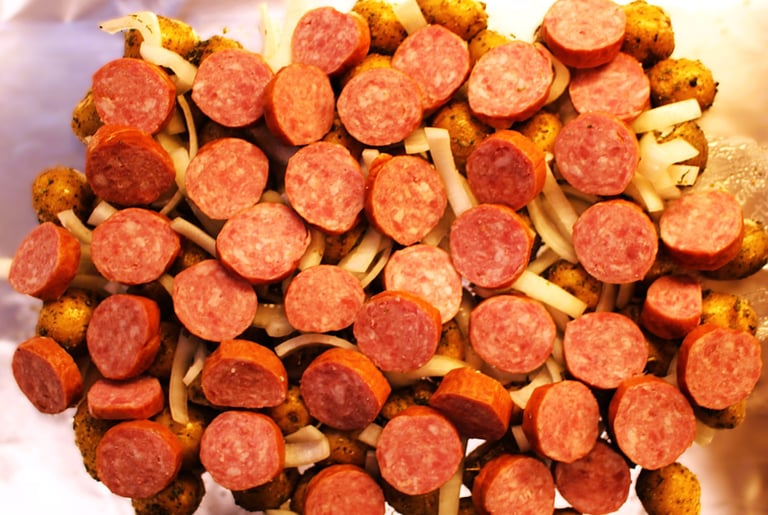 kielbasa ready to cook