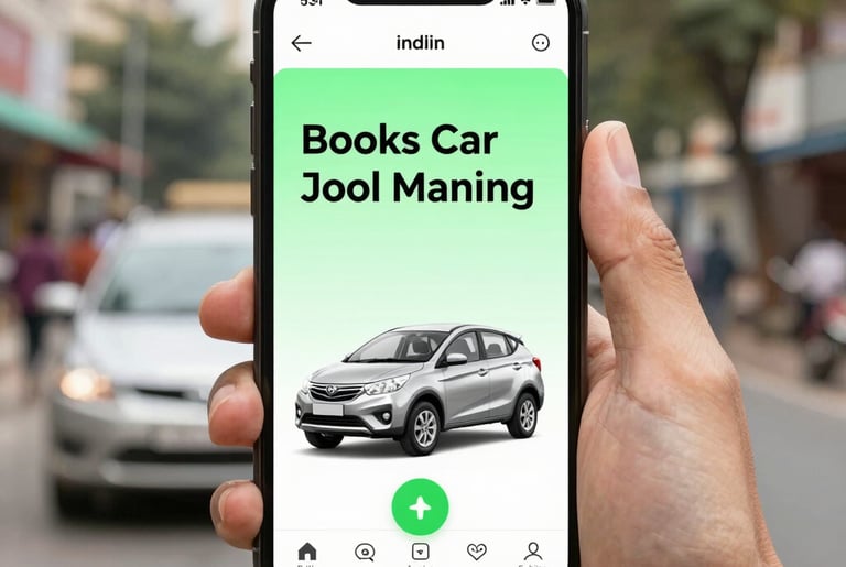 A person happily completing an online booking on a smartphone with a user-friendly interface.