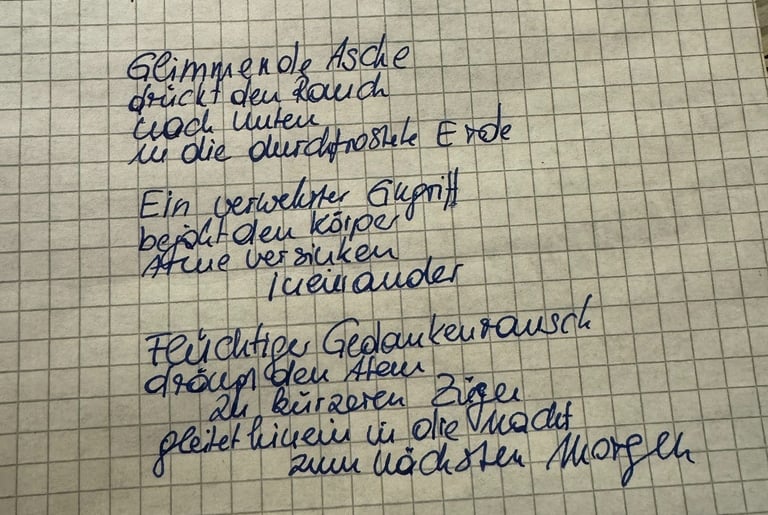 W.K. Gedicht, 24.1.2026