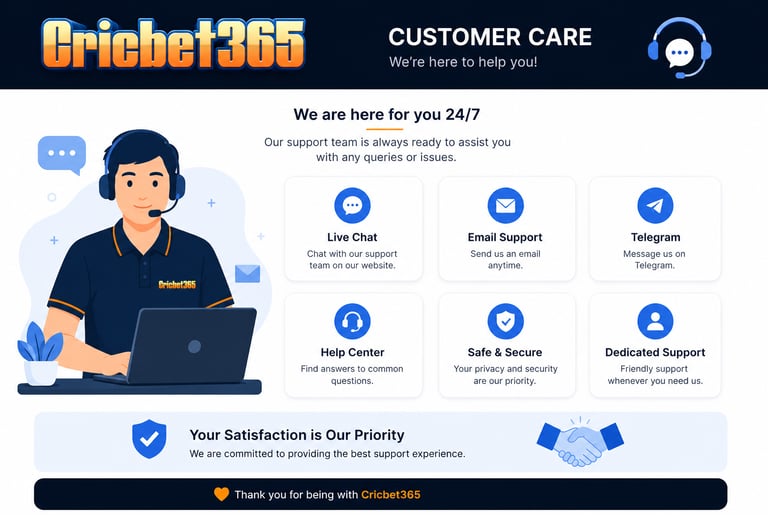 cricbet365 Customer Care