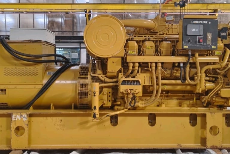 Caterpillar 3512B, 1472 KW Continuous, 450v. 60 Hz.