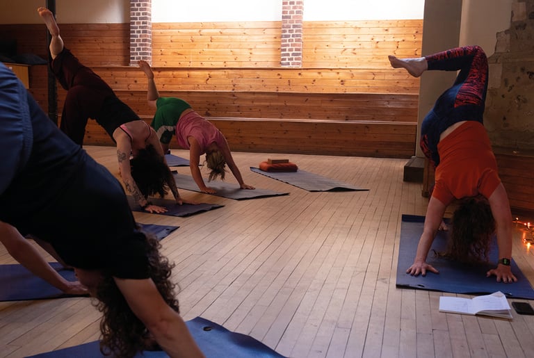 George Payne Yoga Teacher Norwich Group Class evening all levels, beginners