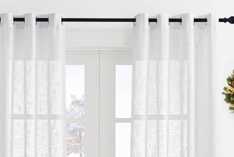 White Net Curtains for Windows