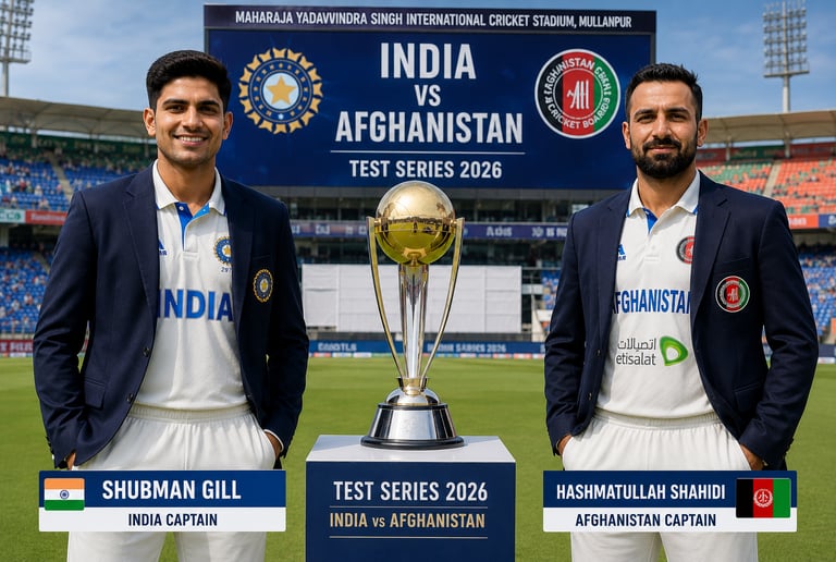 India vs Afghanistan 2026, Team India Test match, India vs Afghanistan live