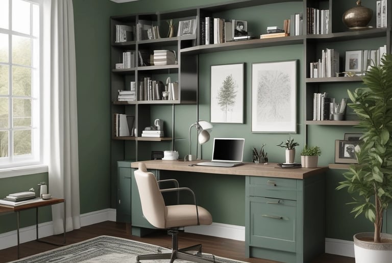 Before and after photo of a kitchen pantry transformed from chaotic to calm and organized.