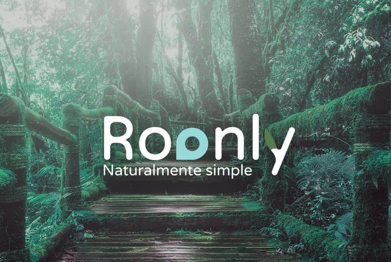 Logo y diseño de identidad para Roonly: "Naturalmente simple"
