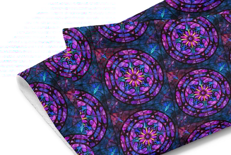 a colorful tie dye dyed cotton blend fabric with a colorful pattern