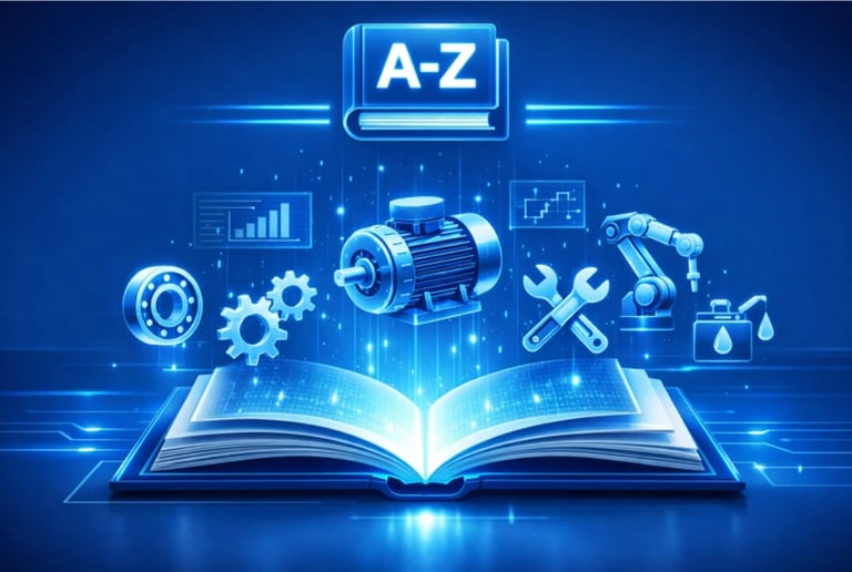 livro de az com ilustração de máquinas
