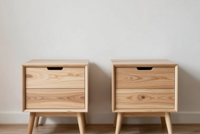 Cozy living room corner with a plush sofa and warm lighting.