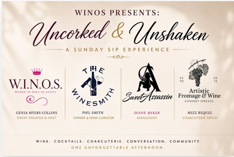 Uncorked & Unshaken Event Flyer