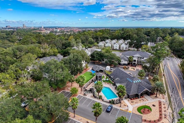 a living room with a couch and a television
